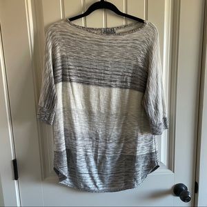 212 New York striped half sleeve knit top